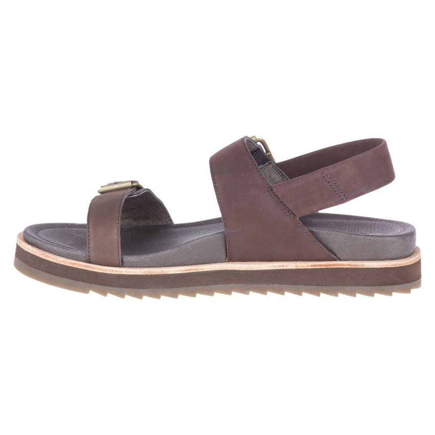 Sandales Merrell Juno Buckle Backstrap Marron Foncé Femme | R.I.ABNU